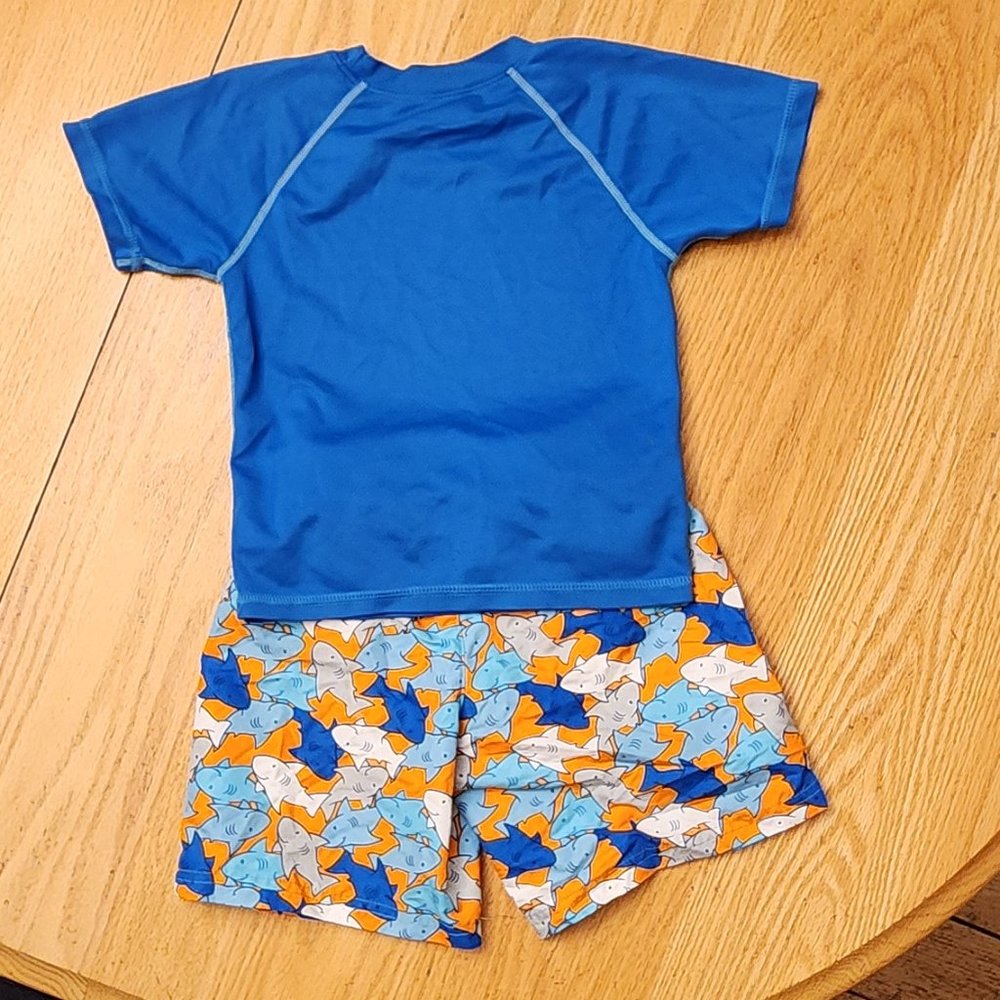 Kanu/Wippette Toddler Rashgaurd & Swim Trunk Set Size 4T - Picture 11 of 12